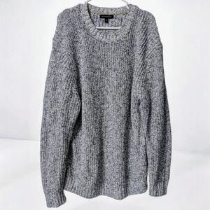 Banana Republic Cotton-Linen Blend Crew Neck Multicolour Knit Sweater